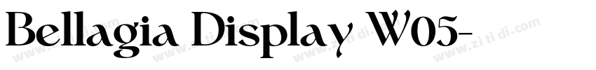 Bellagia Display W05字体转换 Bellagia Display W05字体转换